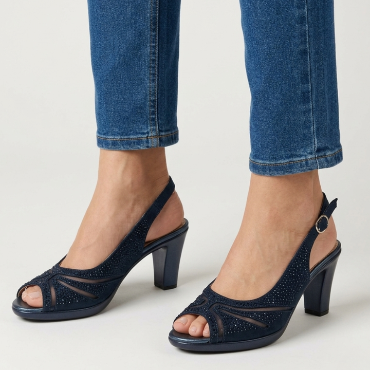 Vesper | Women Peep Toe Slingback High Heels