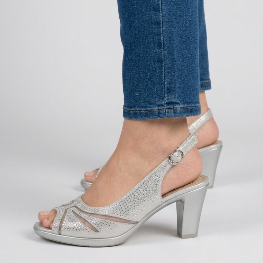 Vesper | Women Peep Toe Slingback High Heels