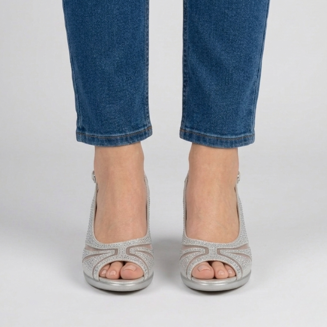 Vesper | Women Peep Toe Slingback High Heels