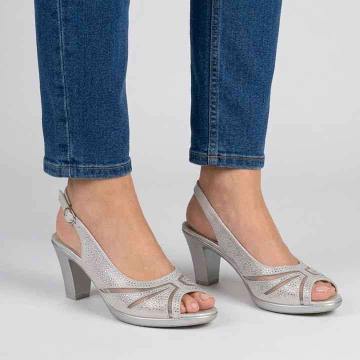 Vesper | Women Peep Toe Slingback High Heels