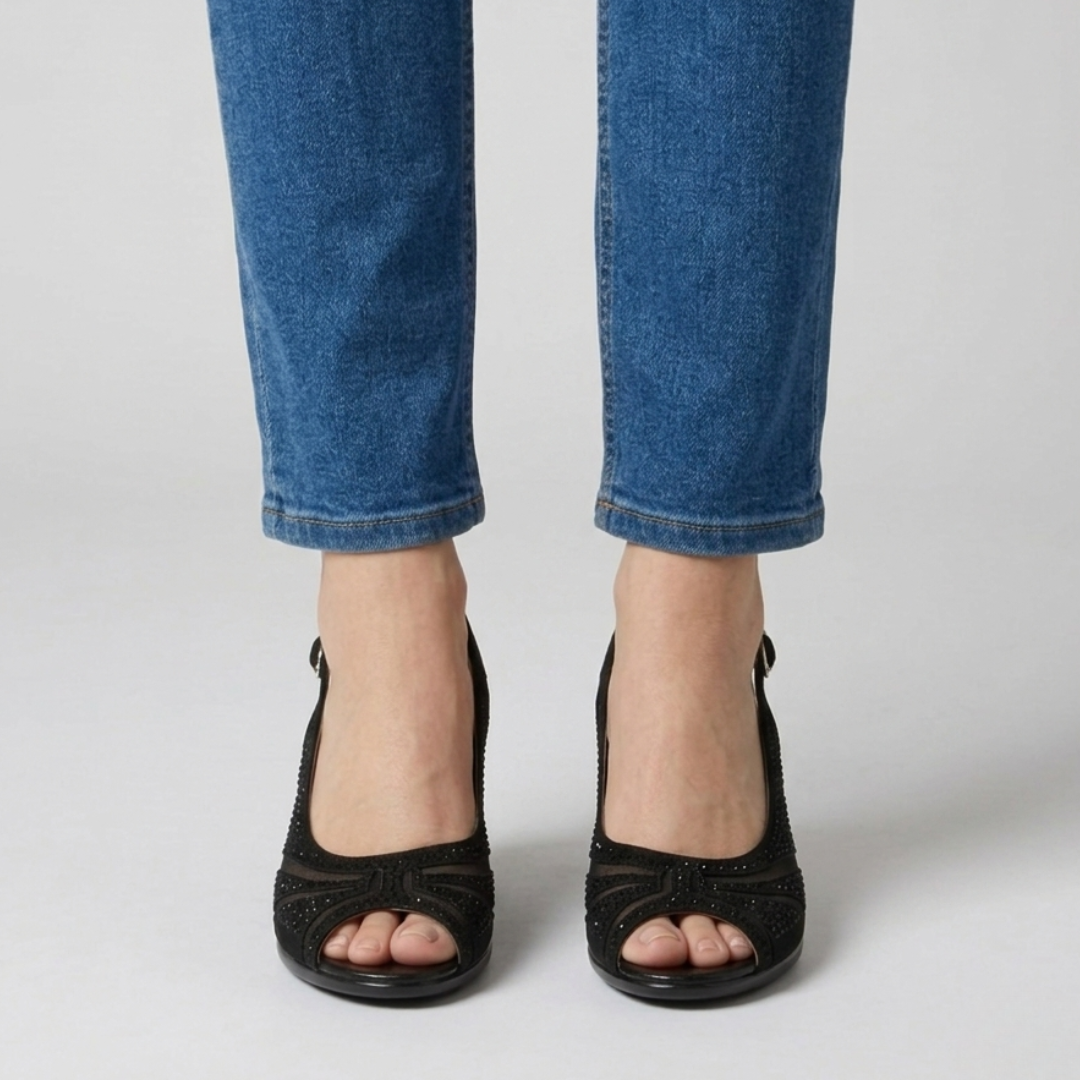 Vesper | Women Peep Toe Slingback High Heels