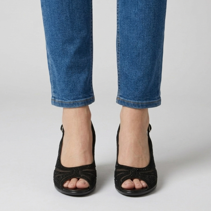 Vesper | Women Peep Toe Slingback High Heels
