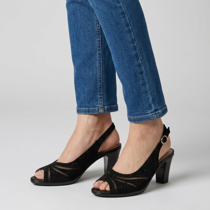 Vesper | Women Peep Toe Slingback High Heels