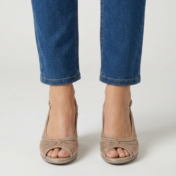 Vesper | Women Peep Toe Slingback High Heels
