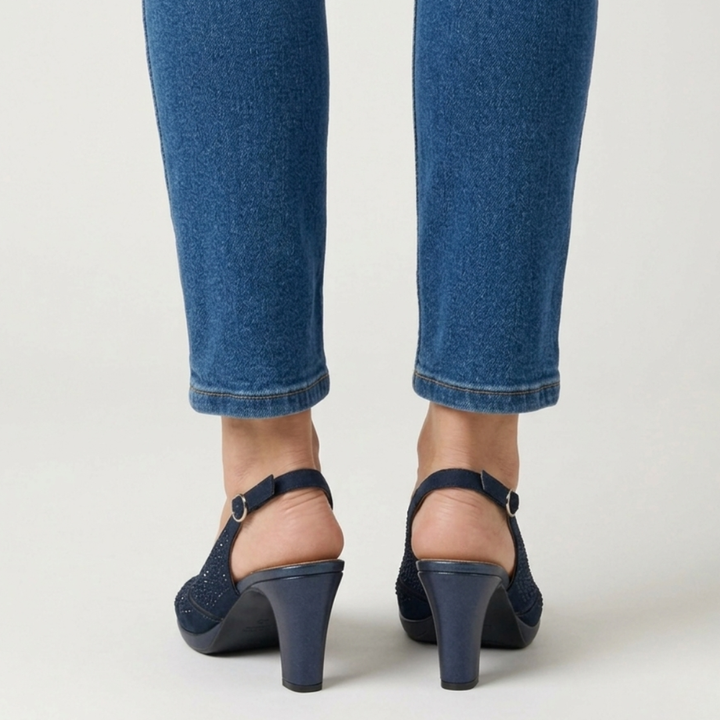 Vesper | Women Peep Toe Slingback High Heels