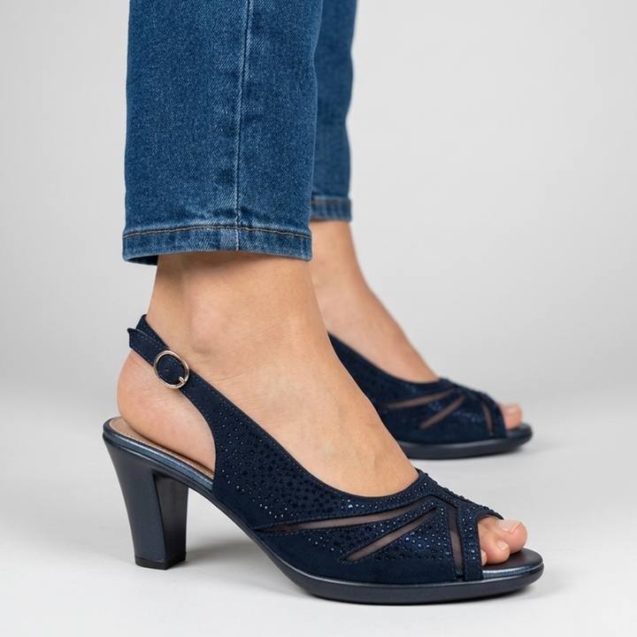 Vesper | Women Peep Toe Slingback High Heels