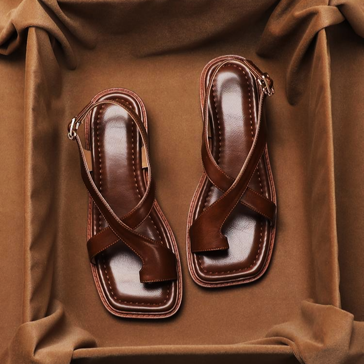 Amalia | Women's Cross Strap Slingback Platform Sandals
