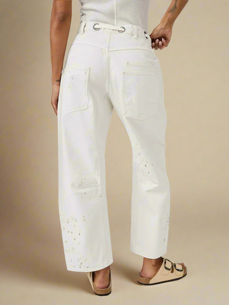 Felixa | Women Wide Leg Patchwork Drawstring Pants