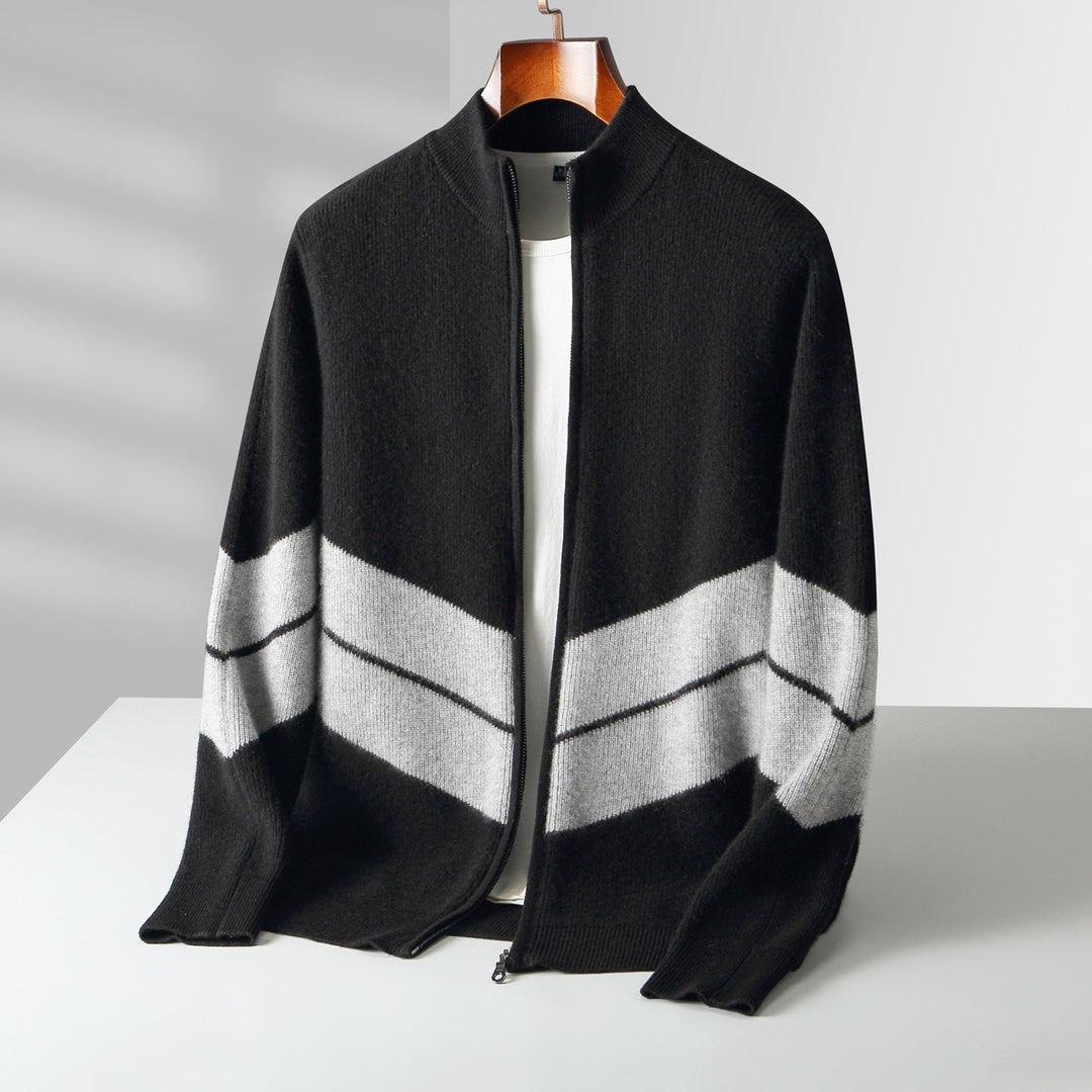 Alistair | Men Stand Collar Cardigan