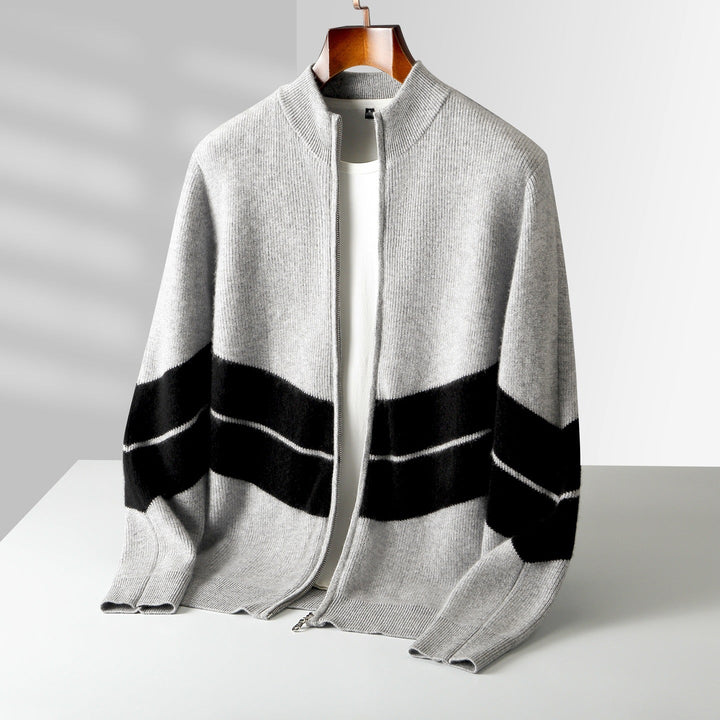Alistair | Men Stand Collar Cardigan