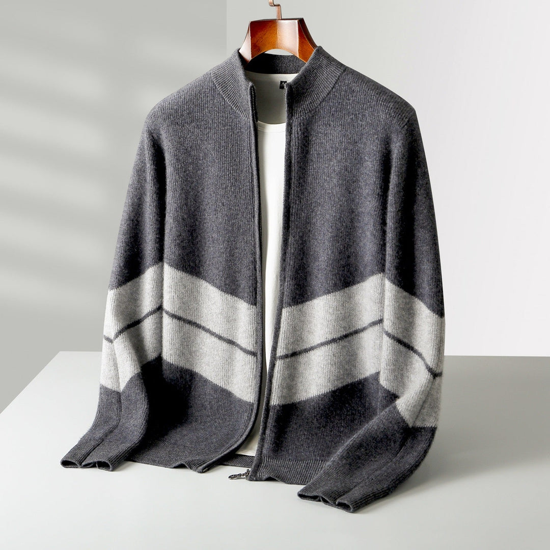 Alistair | Men Stand Collar Cardigan