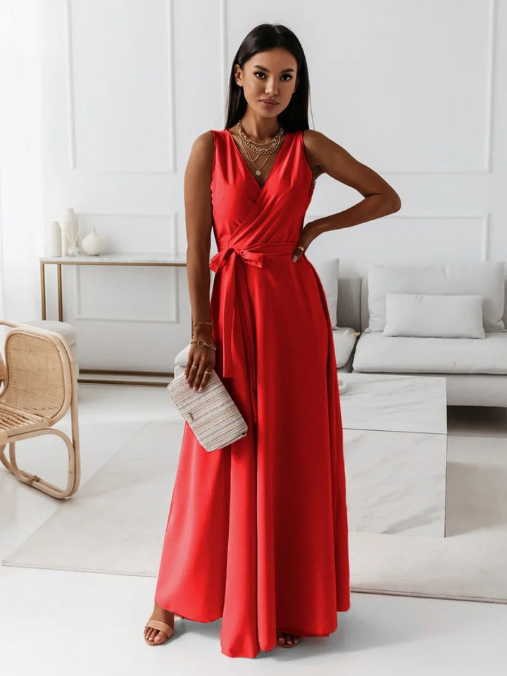Ailsa | Women Wedding Guest Wrap Red Dress