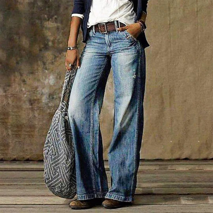 Larkin | Women's Denim Wide Leg Casual Relaxed Jeans