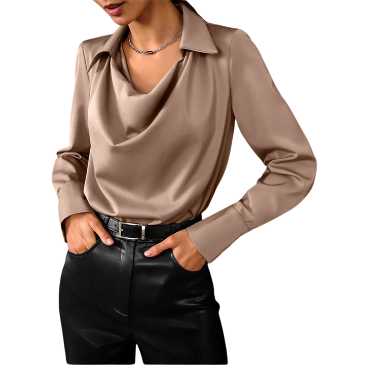Moss | Women's Plus Size Satin Blouse