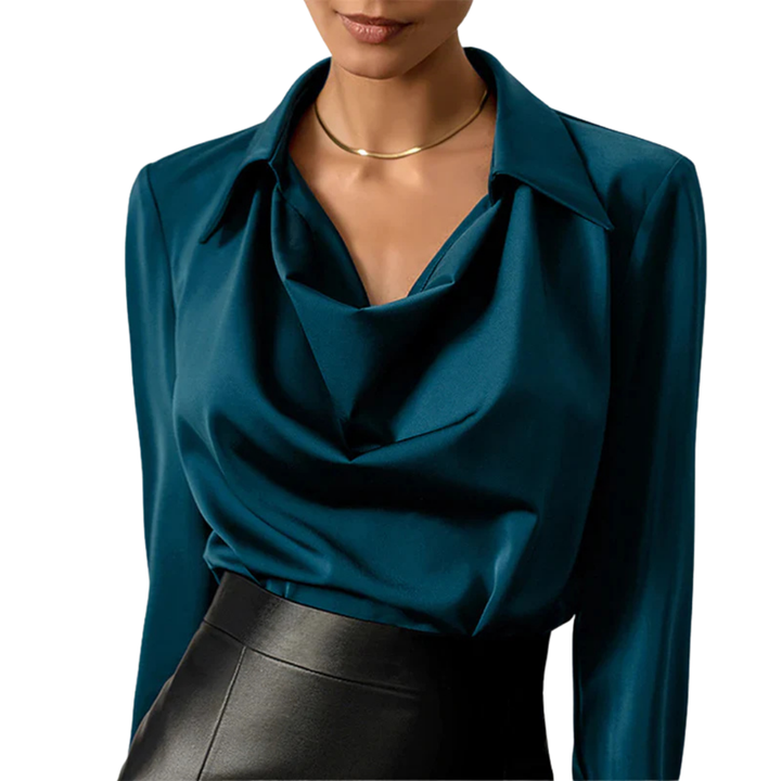 Moss | Women's Plus Size Satin Blouse