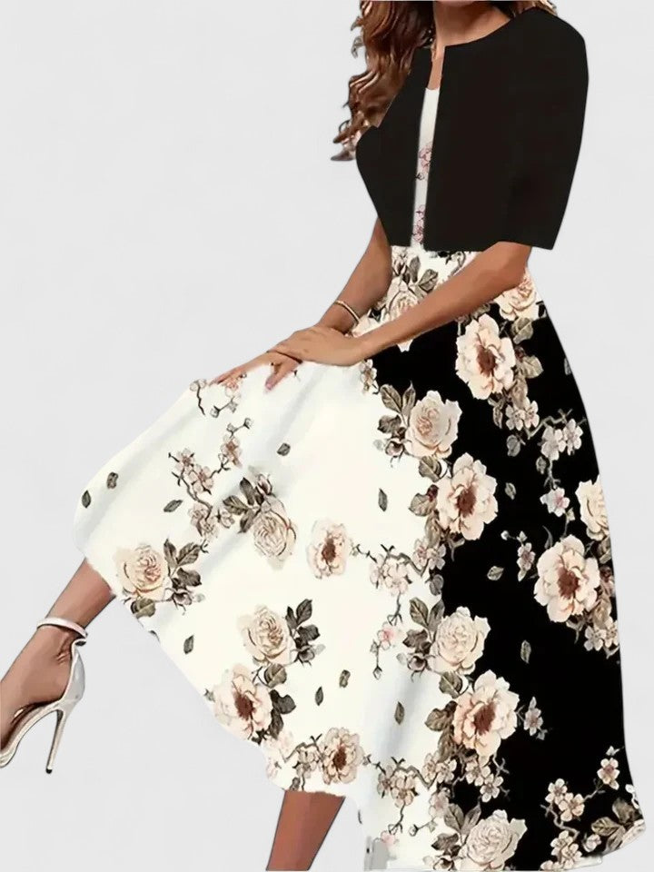 Theresa | Women's Wedding Guest Floral Midi Dress