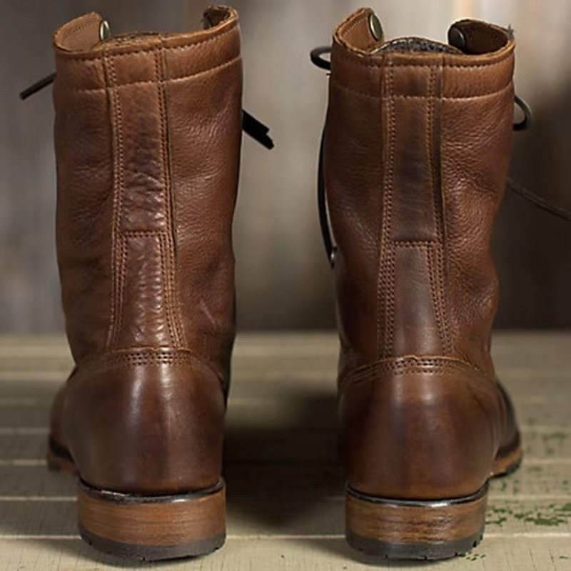 Nuala | Men Lace Up Leather Boots