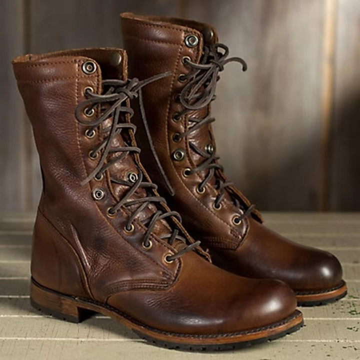 Nuala | Men Lace Up Leather Boots
