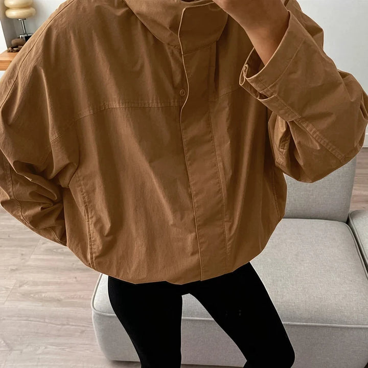 Lennox | Women's Collared Zip Front Casual Windbreaker
