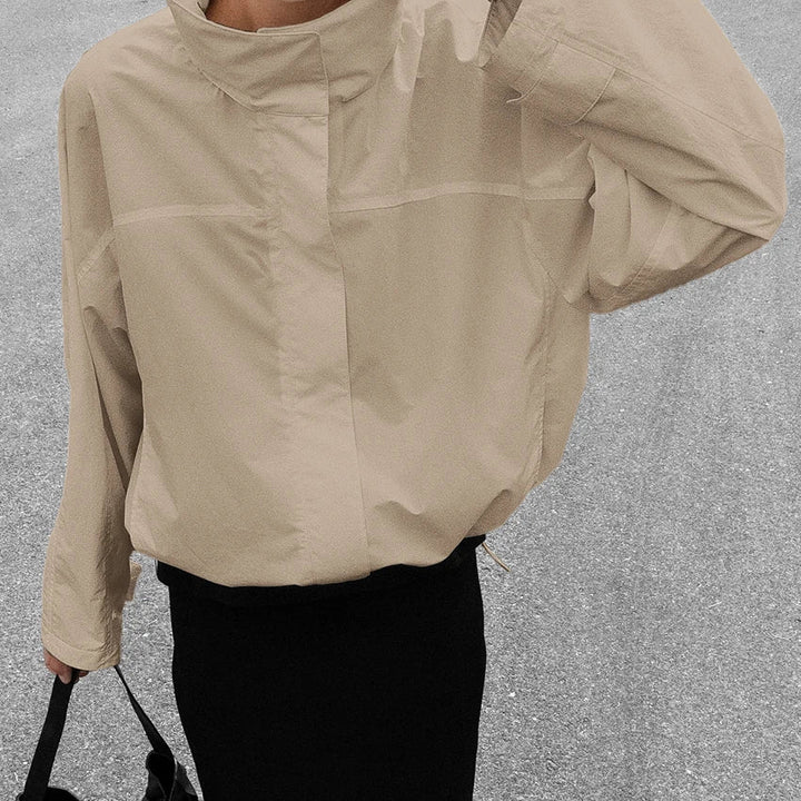 Lennox | Women's Collared Zip Front Casual Windbreaker