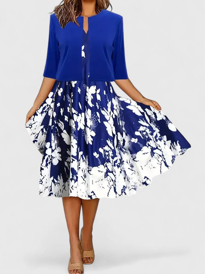 Theresa | Women's Wedding Guest Floral Midi Dress