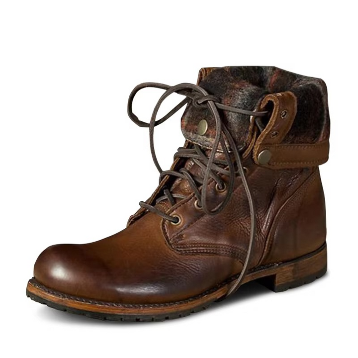 Nuala | Men Lace Up Leather Boots