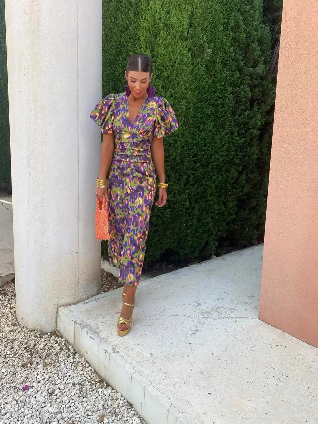 Loren | Women's Modest Fall Winter Mother Of The Bride Wedding Guest Dress