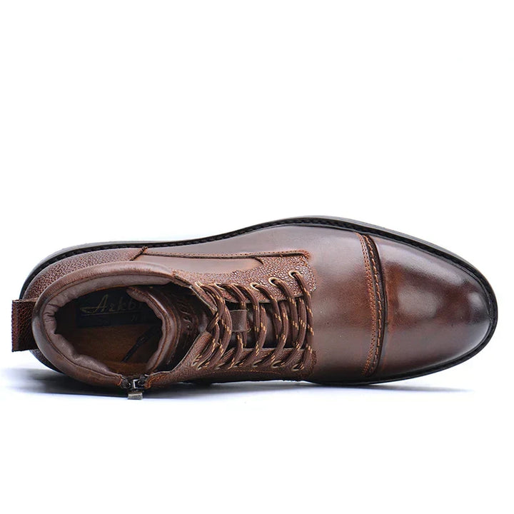 Angus | Men Zip Lace Ankle Boots