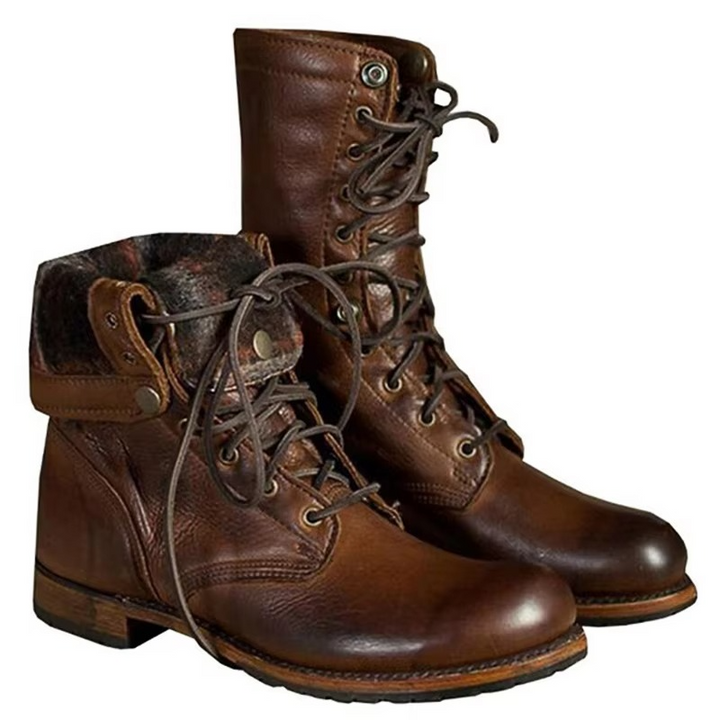 Nuala | Men Lace Up Leather Boots