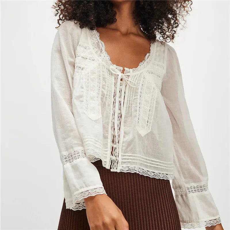 Zenobia | Women Long Sleeve Linen Blouse