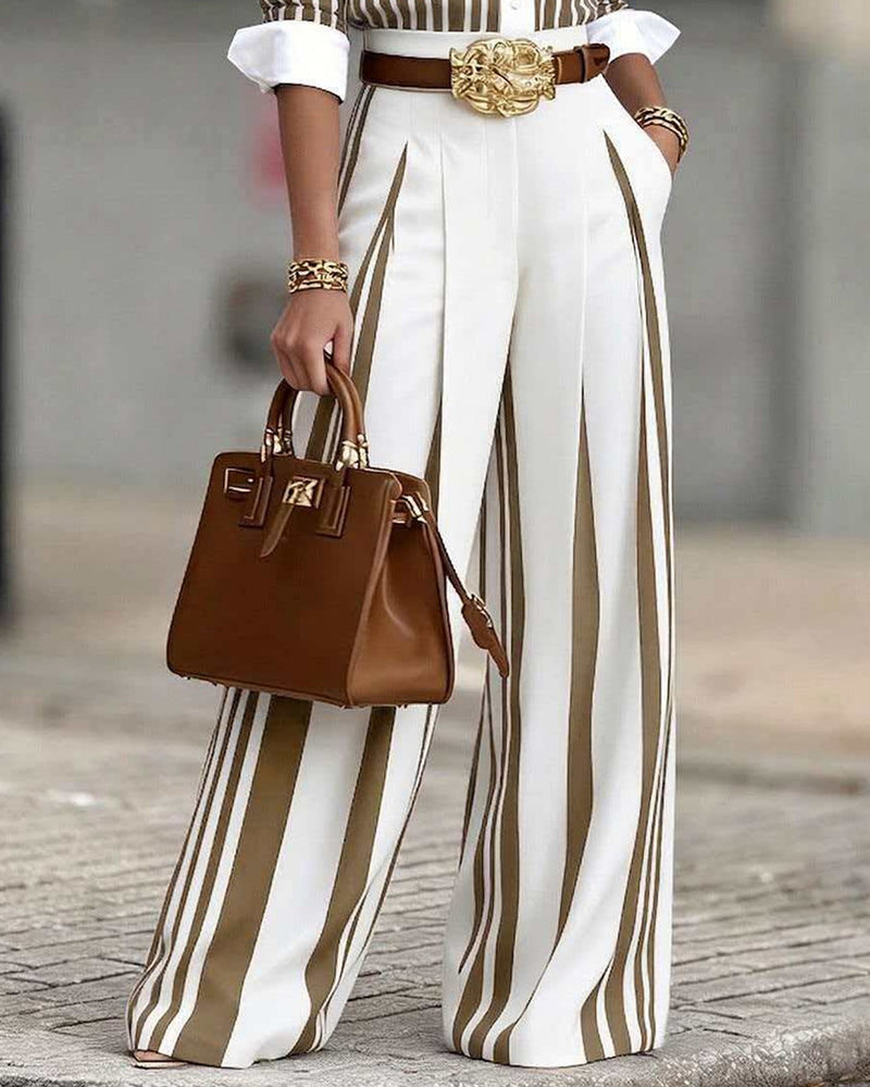 Rosamunde | Women Side Stripe Palazzo Pants