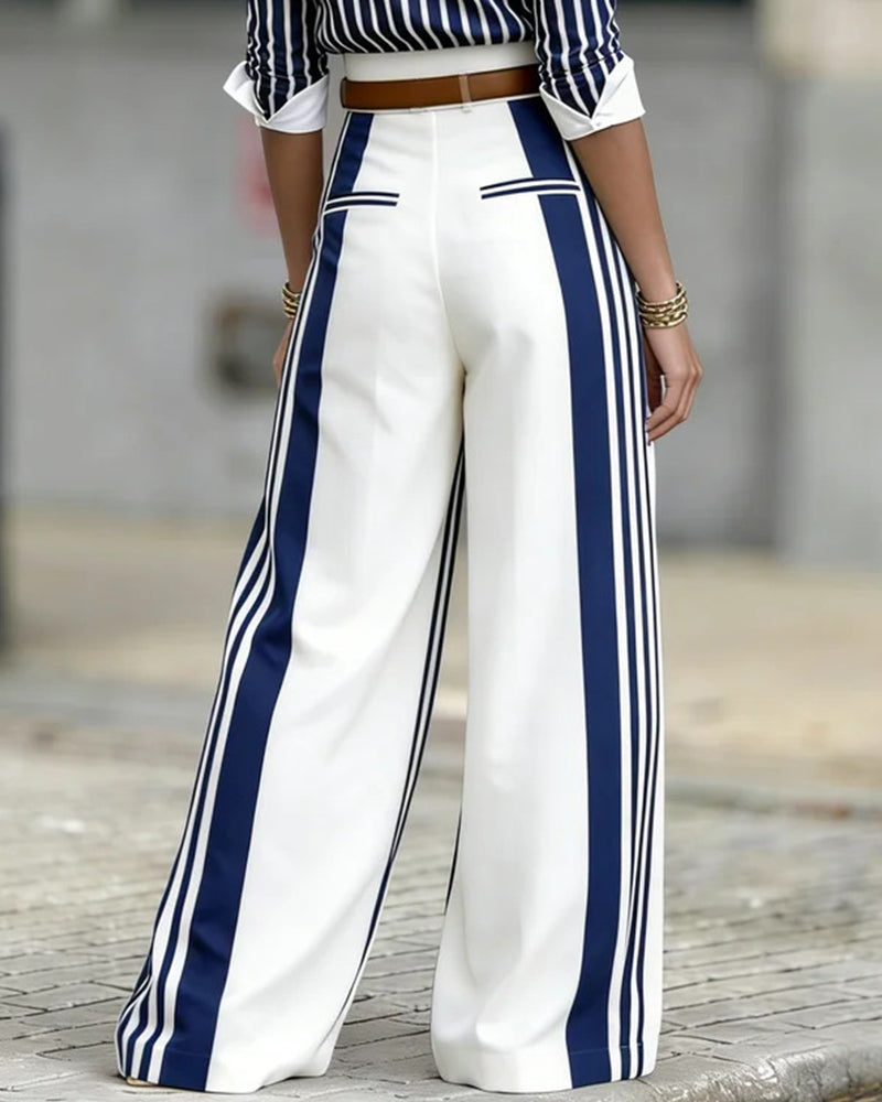 Rosamunde | Women Side Stripe Palazzo Pants