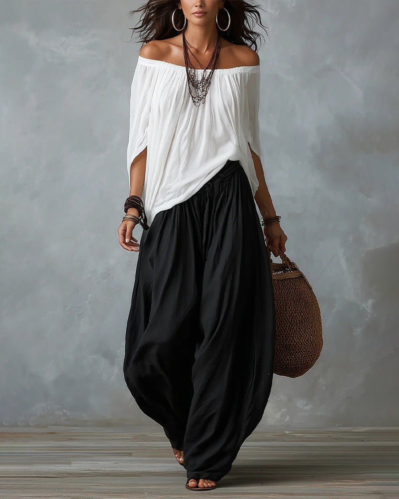 Wulfwyn | Women Off Shoulder Pants Set