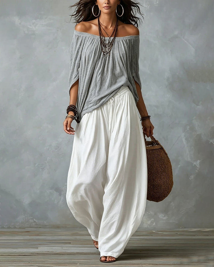 Wulfwyn | Women Off Shoulder Pants Set