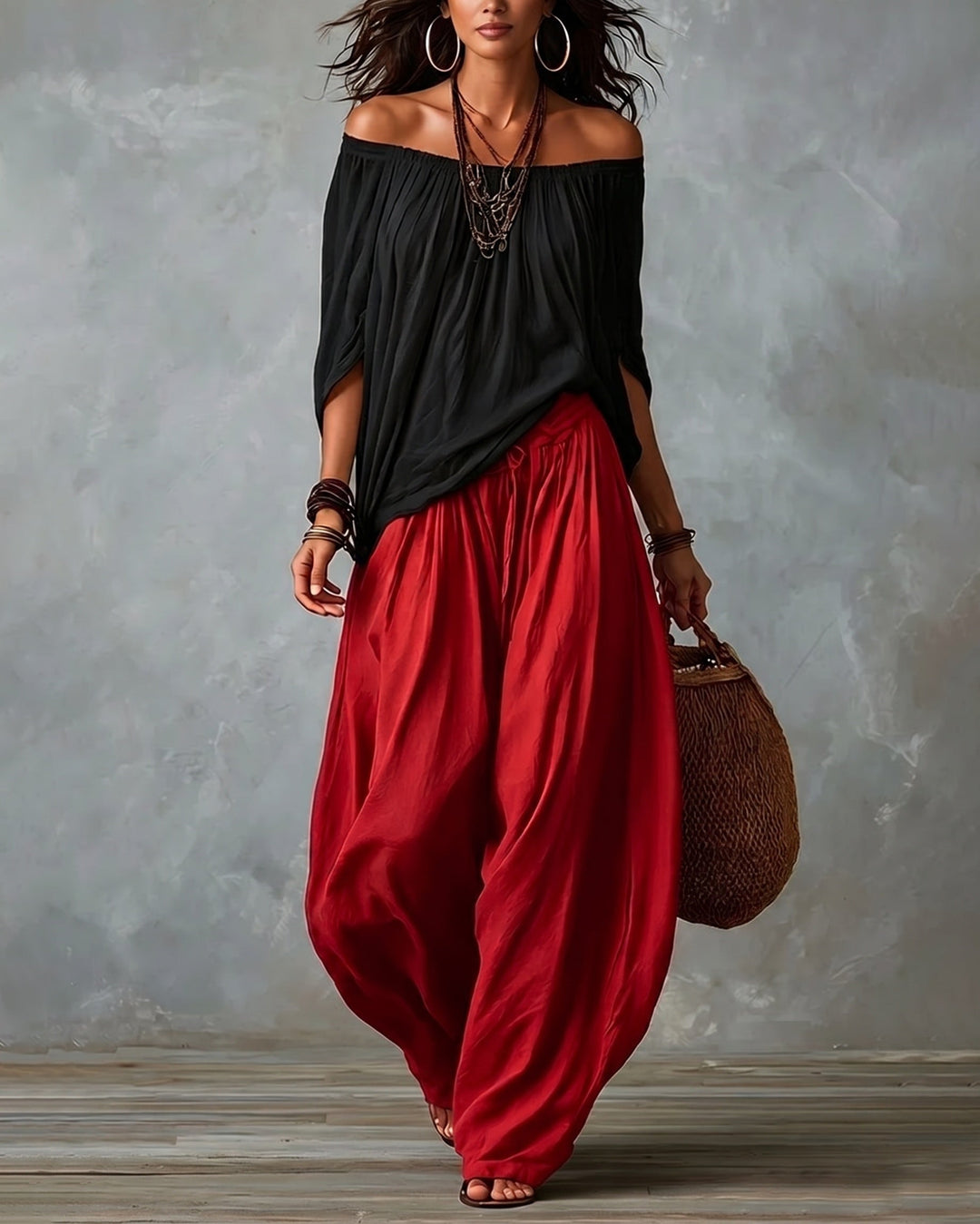 Wulfwyn | Women Off Shoulder Pants Set