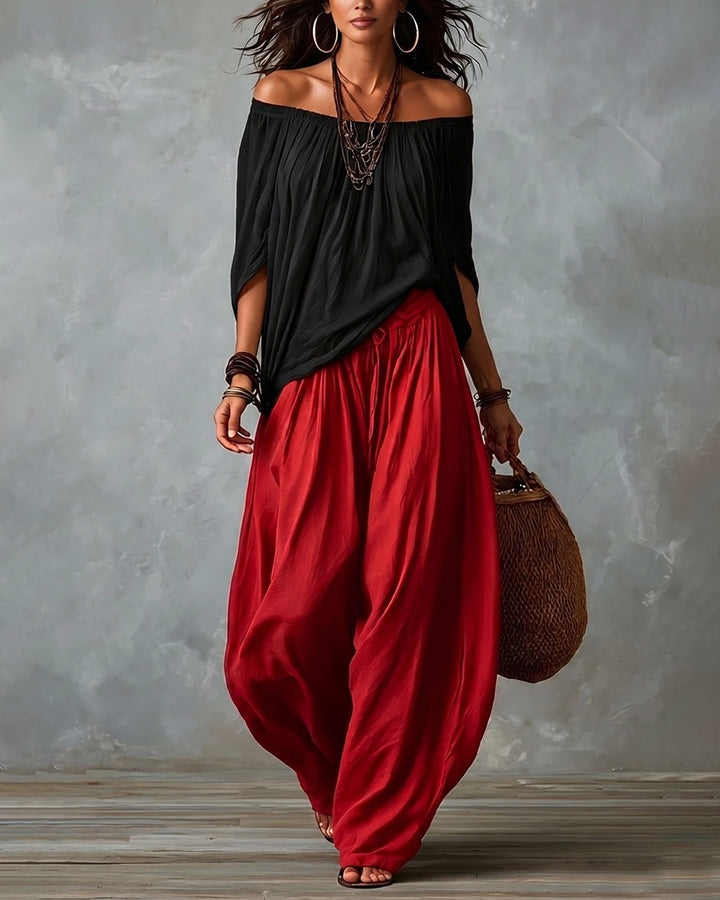 Wulfwyn | Women Off Shoulder Pants Set