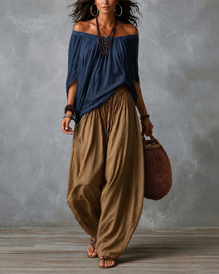 Wulfwyn | Women Off Shoulder Pants Set