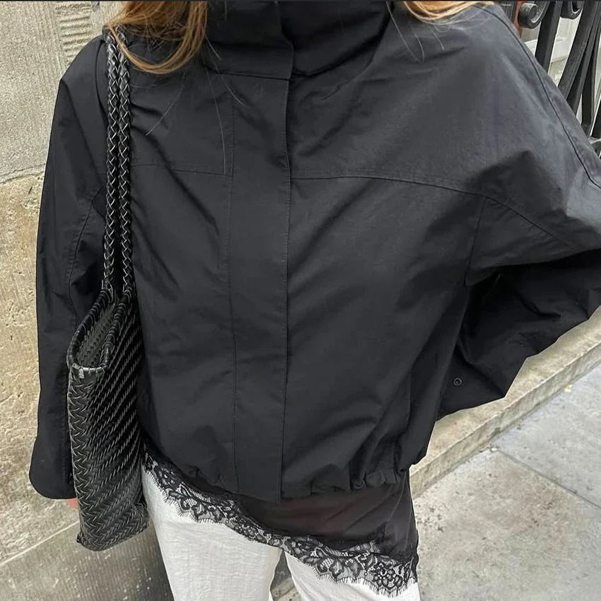 Lennox | Women's Collared Zip Front Casual Windbreaker