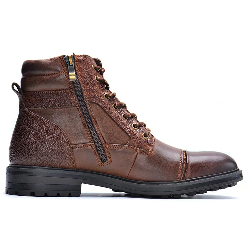 Angus | Men Zip Lace Ankle Boots
