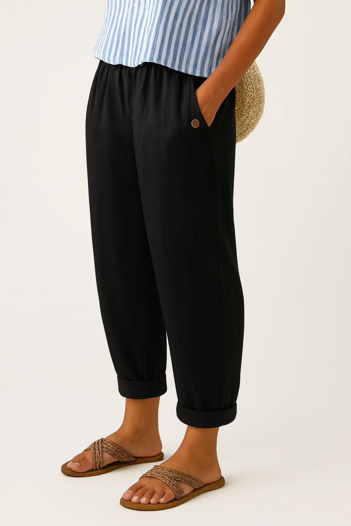 Irene | Women's Cotton Casual Vintage Trousers