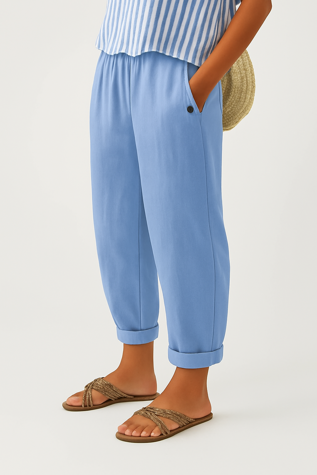 Irene | Women's Cotton Casual Vintage Trousers