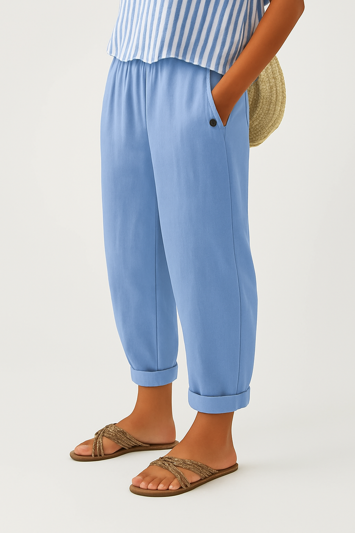 Irene | Women's Cotton Casual Vintage Trousers