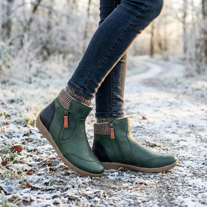 Winifred | Women's Mid Ankle Zip Up Waterproof Boots