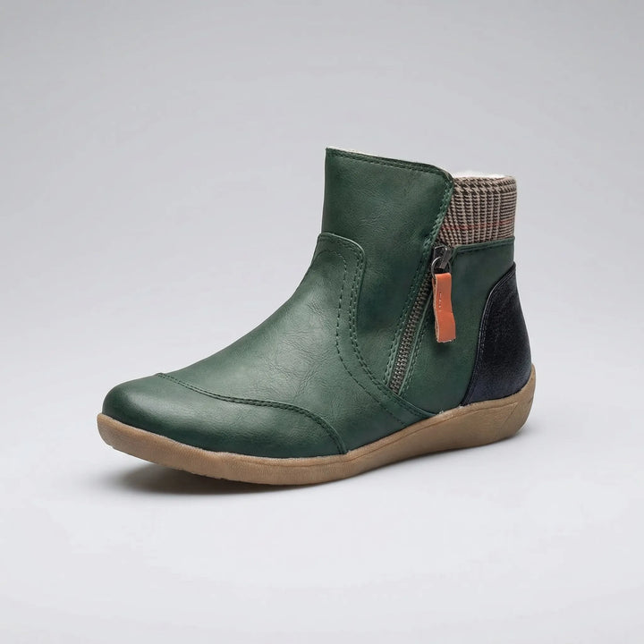Winifred | Women's Mid Ankle Zip Up Waterproof Boots