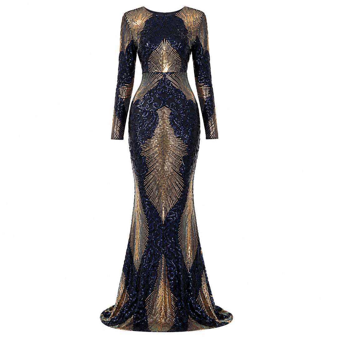 Faregildis | Women Sequin Mermaid Wedding Guest Gown