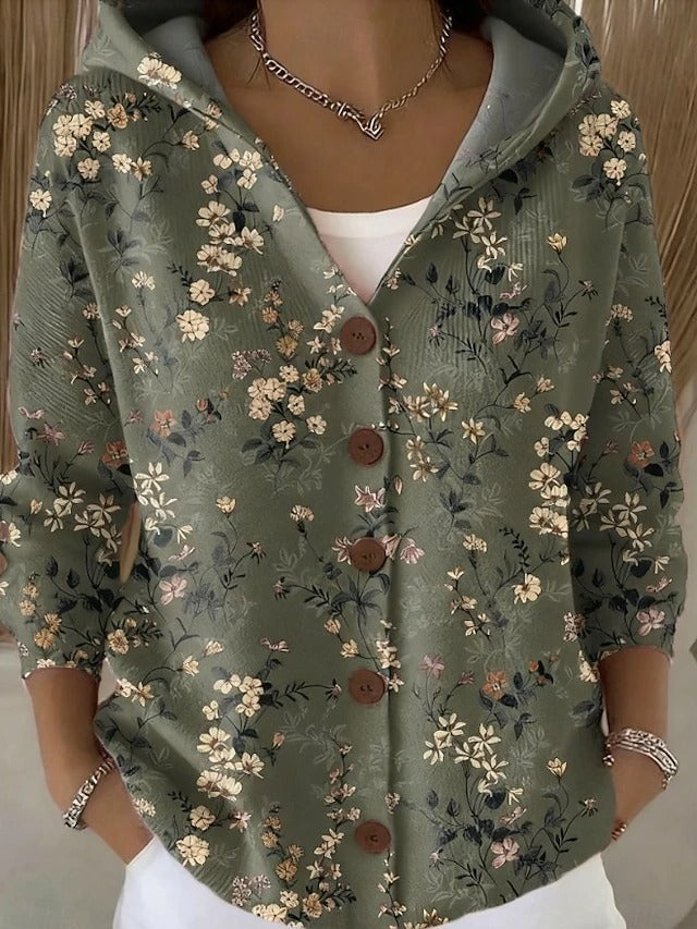 Aethelgifu | Women Hooded Knit Cardigan
