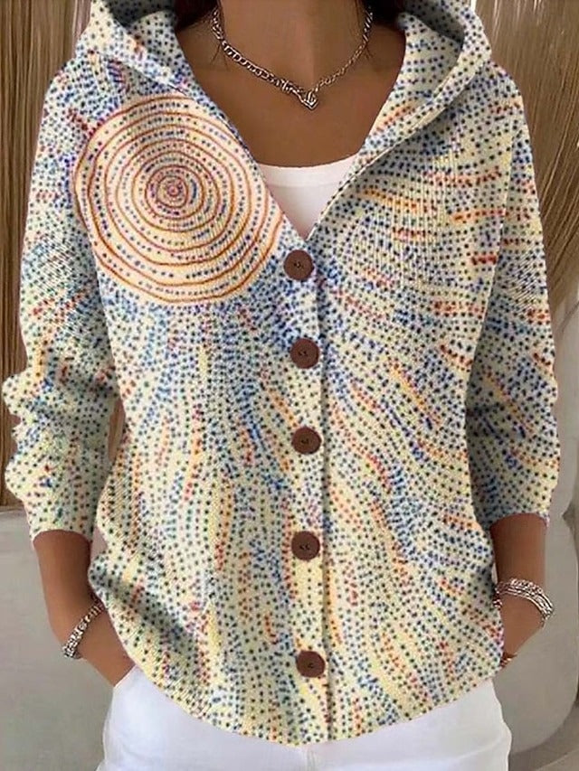 Aethelgifu | Women Hooded Knit Cardigan