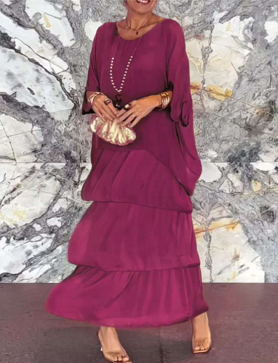 Berenice | Women Tiered Print Cocktail Dress