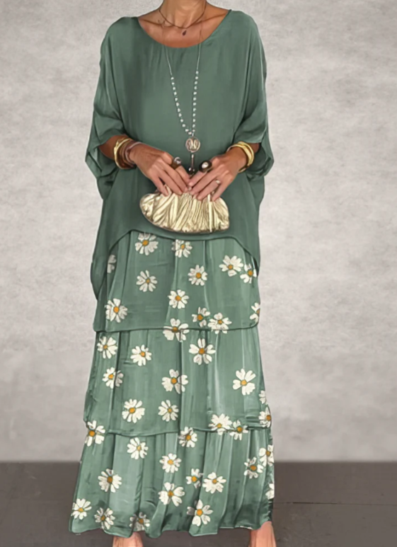 Berenice | Women Tiered Print Cocktail Dress