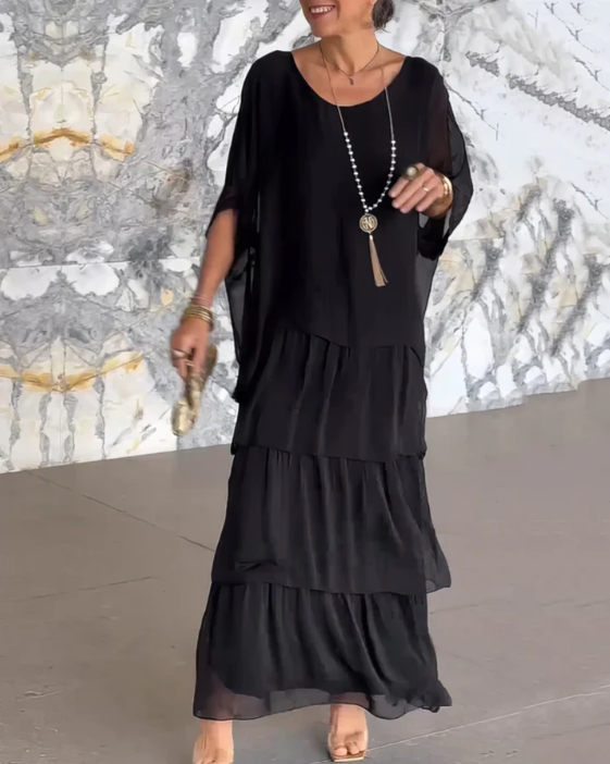 Berenice | Women Tiered Print Cocktail Dress